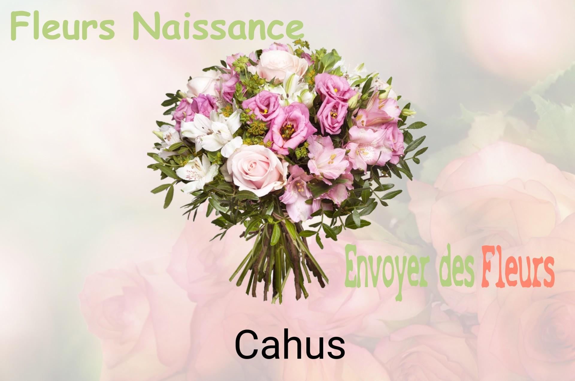 Bouquet de fleurs de naissance livré à Cahus